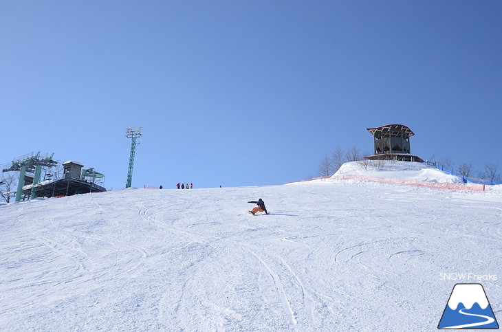 北海道十勝・めむろ新嵐山スキーリゾート メムロスキー場 十勝の大平原へ向かって！